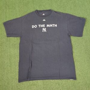 VINTAGE 2007 New York Yankees Do The Math MLB Baseball Y2K T Shirt Sz Large